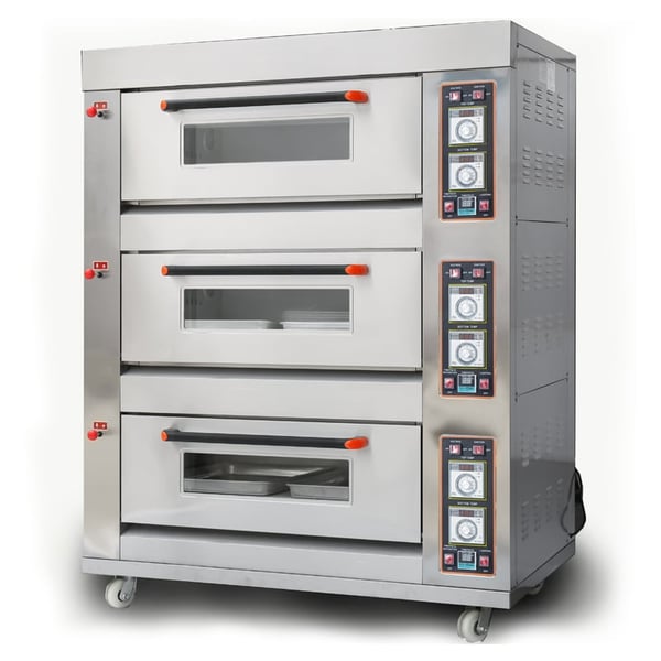 3 deck 6 tray commercial gas oven CM-RQHX-3A