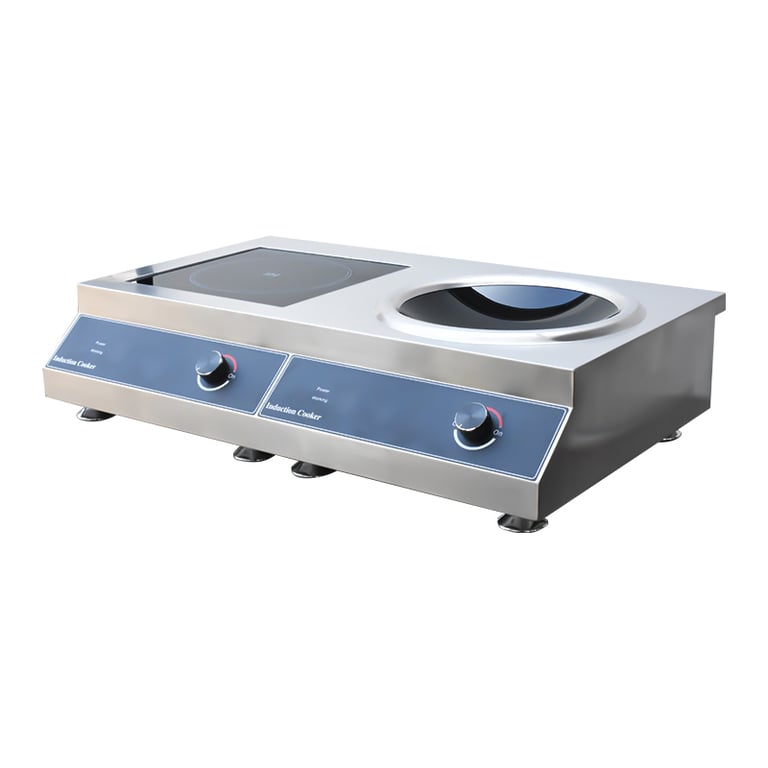 Best Commercial Induction Range CM-HJ-5000P+5000A Flat and Concave