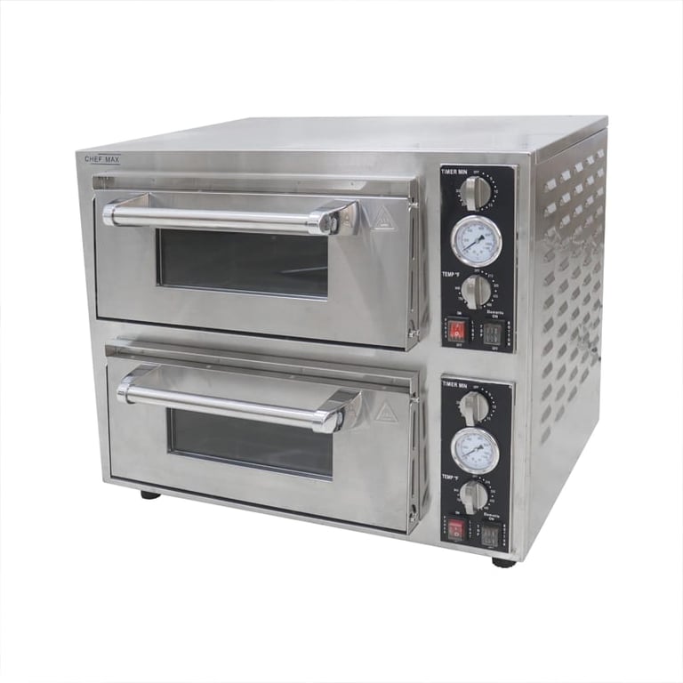 Industrial Double Deck Pizza Oven CMFP11B Best Commercial Electric
