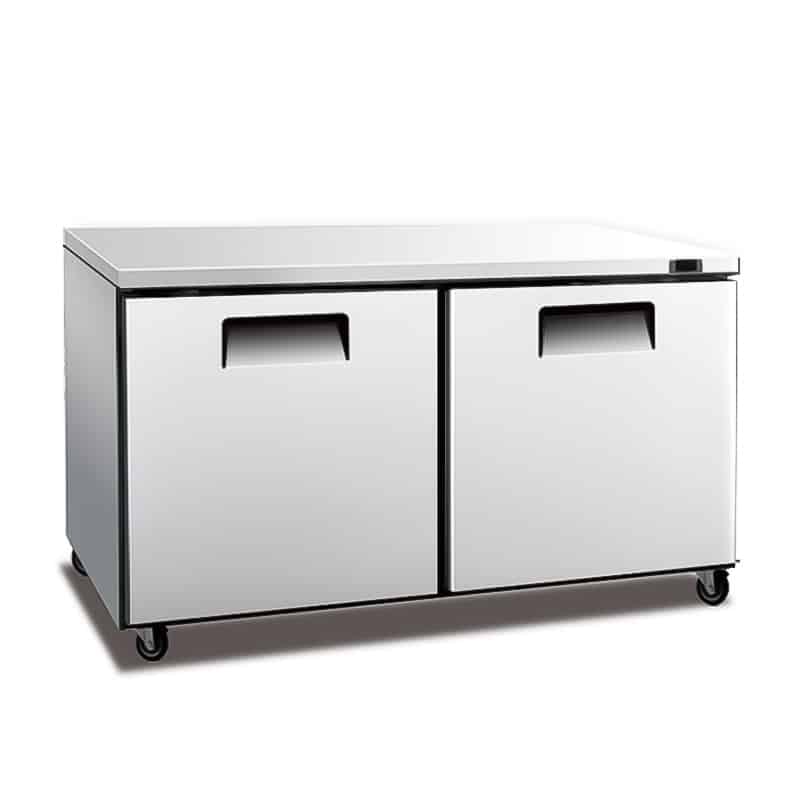 2 door undercounter fridge