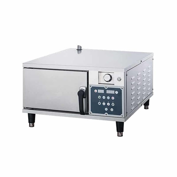 steamer listrik komersial 2 pan