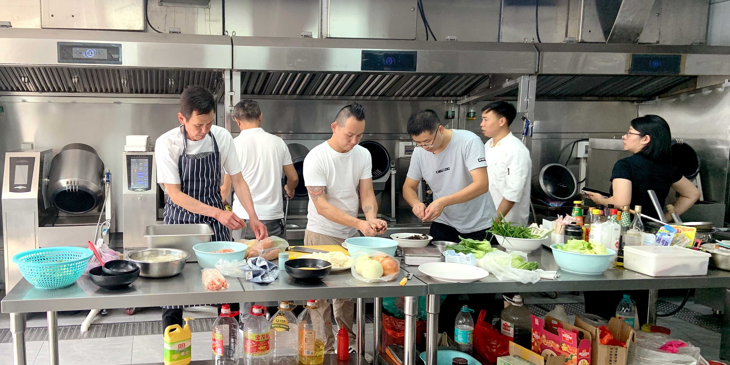 Irish otomatis mesin masak klien kunjungan pabrik Chefmax