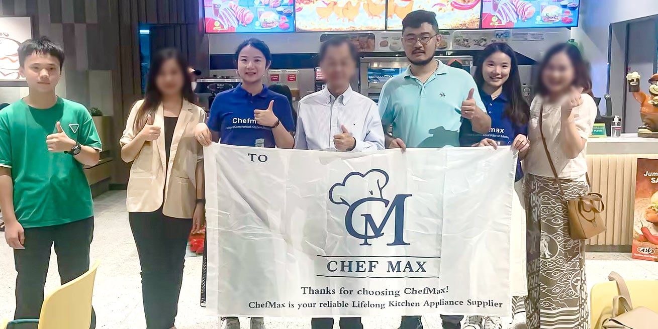 Chefmax 와&W 한 완벽한 경우 빠르게 식품 체인 부엌 엔지니어링