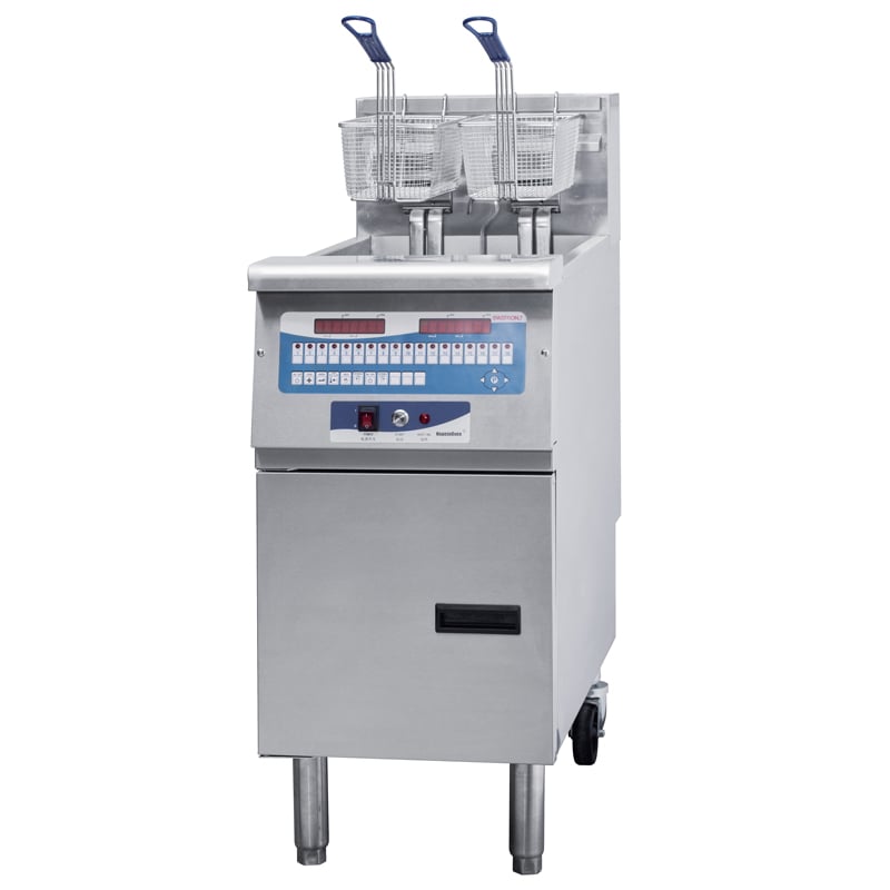 double tank commercial floor electric fryer