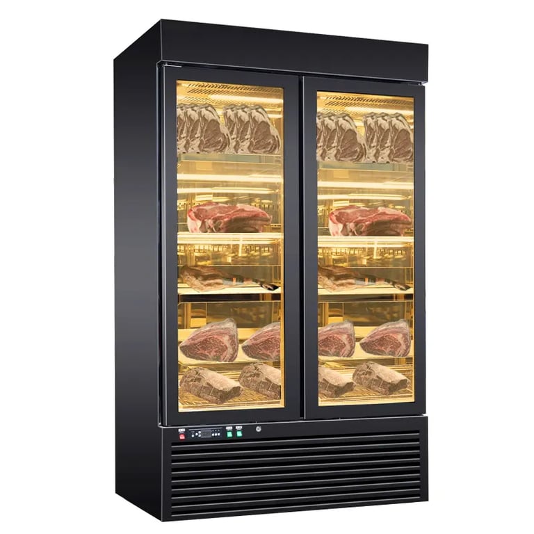 double door dry age machine