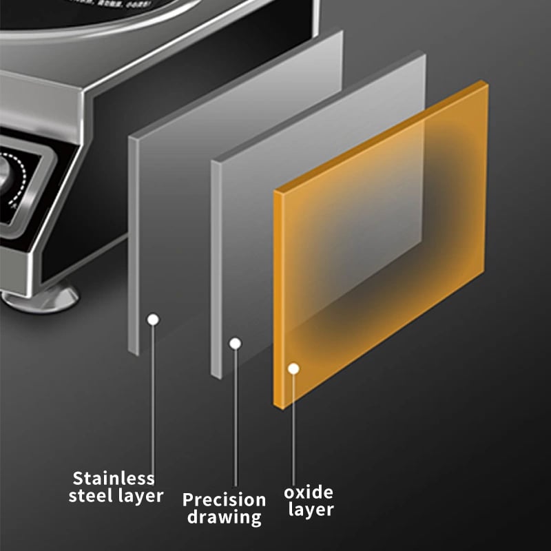 Stainless steel commercial induction cooker