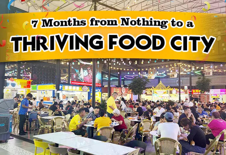 One Stop Restaurant Solution: From Empty Lot to Food City in Just 7 Months