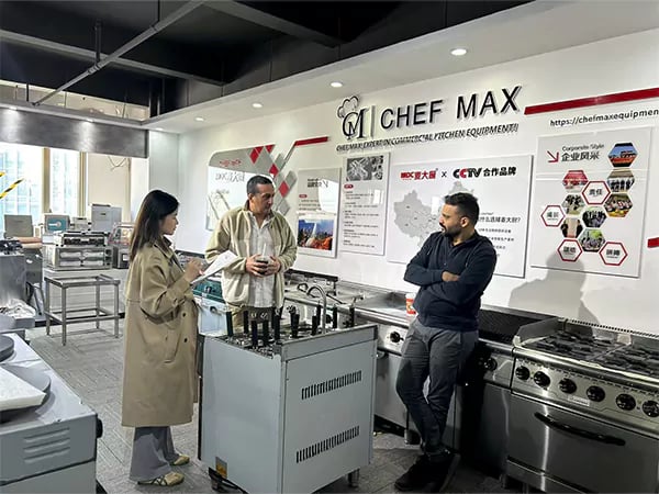 Jcafe visit Chefmax Showroom.