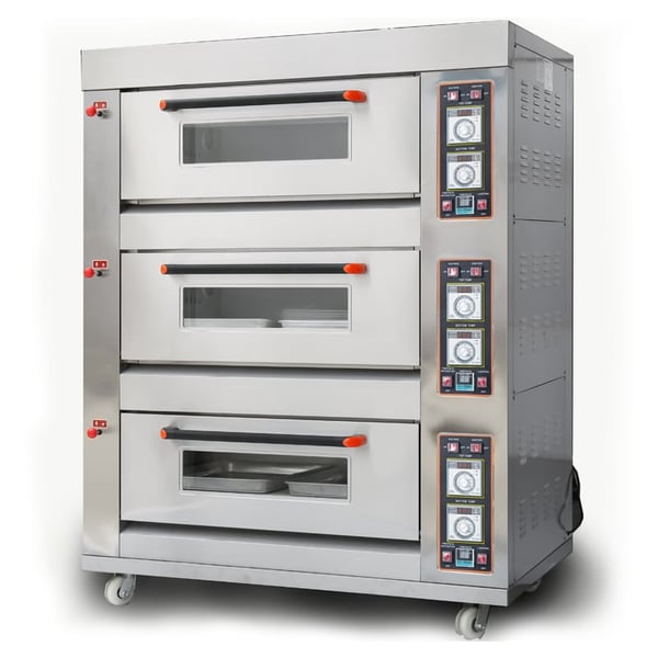 Forno a gas professionale 3 camere 6 teglie CM-RQHX-3A