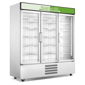 Refrigeradores de exhibición de puerta de vidrio de 3 puertas BL-HG1300F3