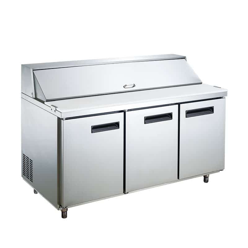 3 door salad prep refrigerators CM-SL1500F3