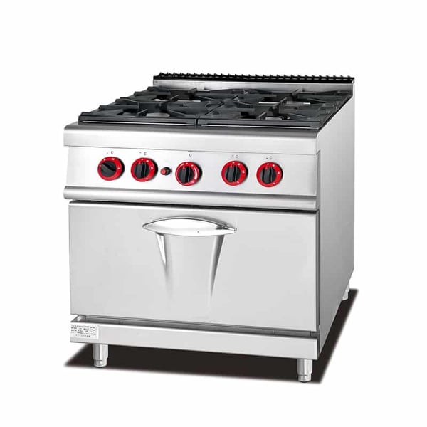 4 burner gas range with oven GH-987A