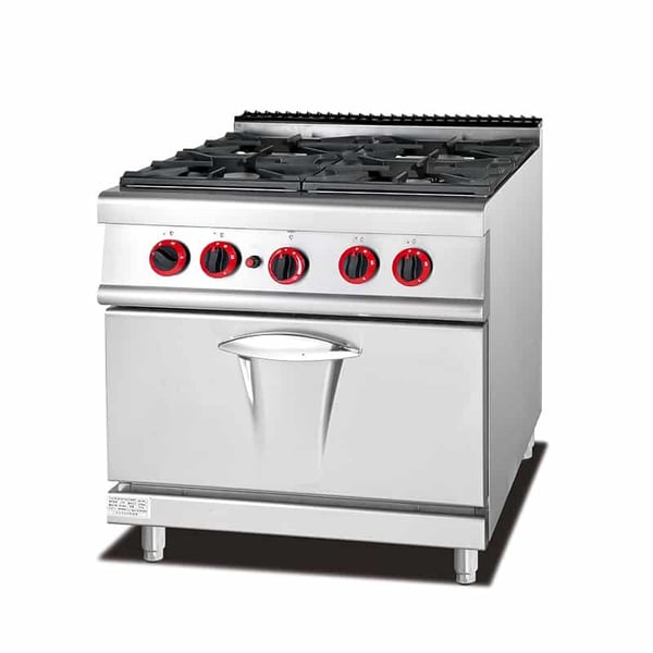 Cuisinière à gaz à 4 brûleurs avec four GH-987A