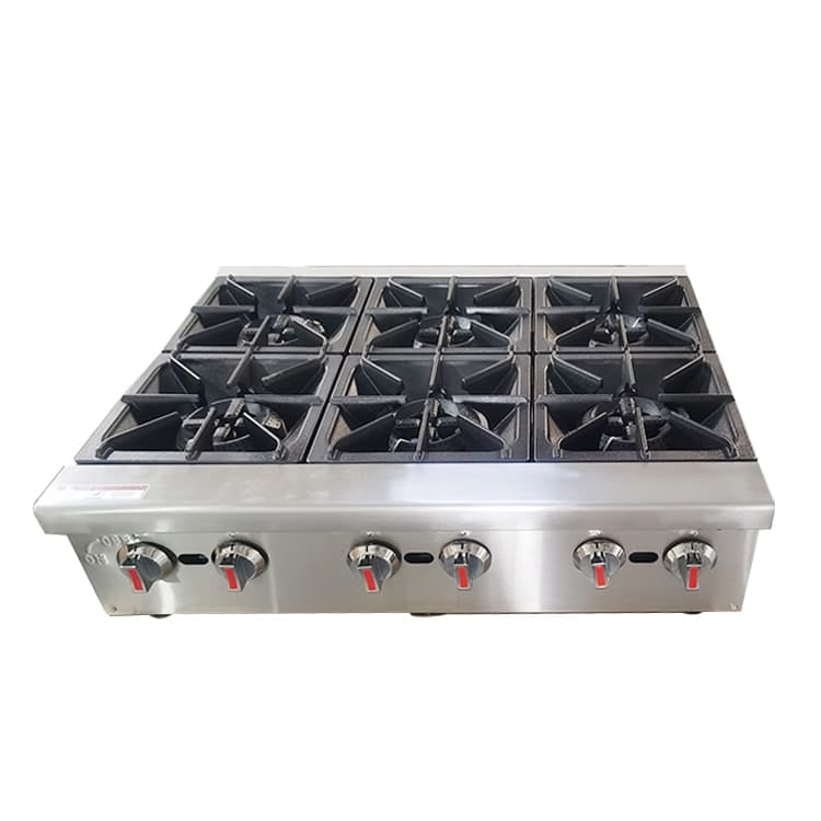 Commercial Gas Cooktop 6 Burner CM-HS-6 Professional Kitchen Range