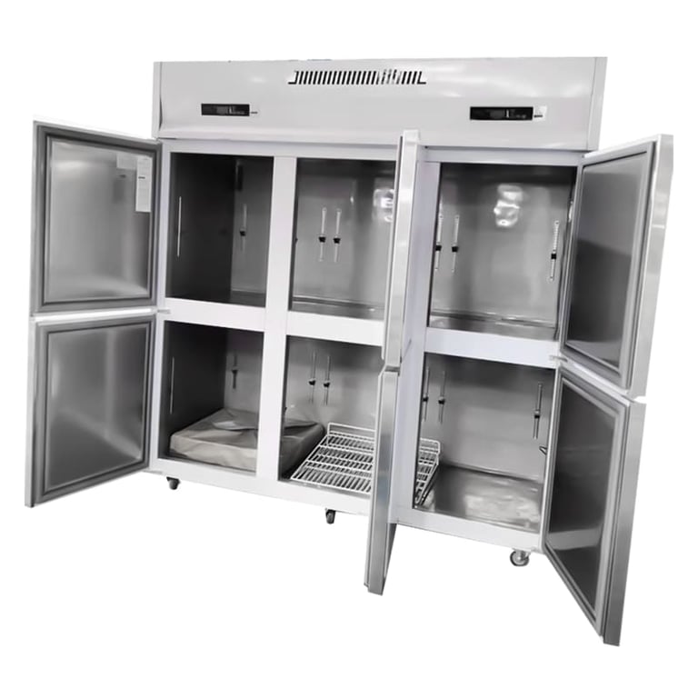 6 door commercial refrigerator