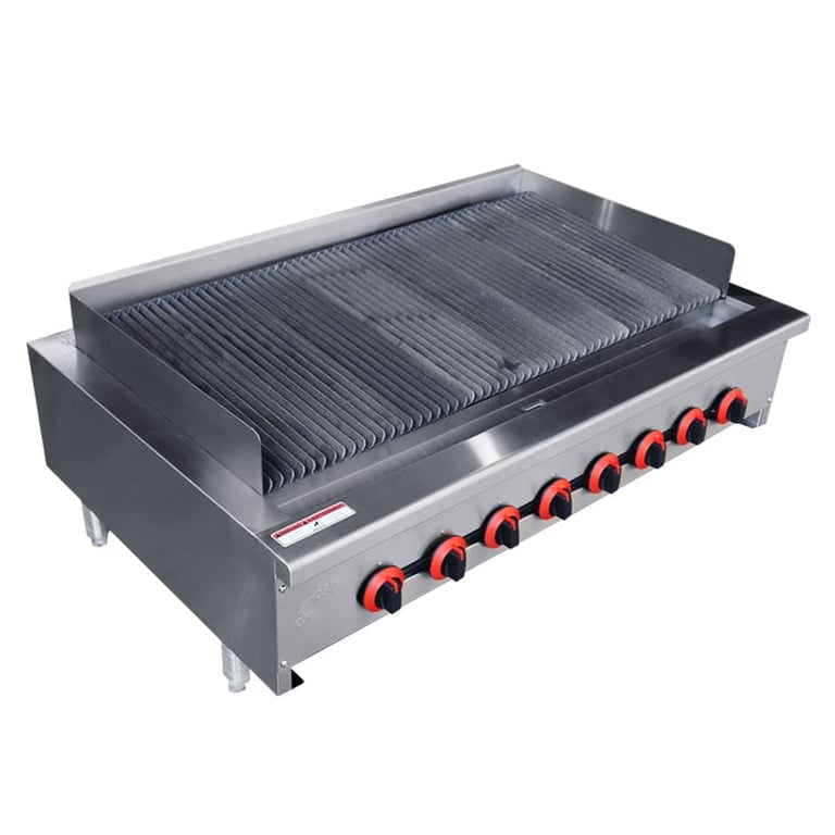 8 đầu đốt Charbroilers thương mại CM-HRC-48