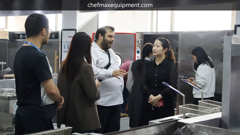 Chefmax employees introduce products to customers