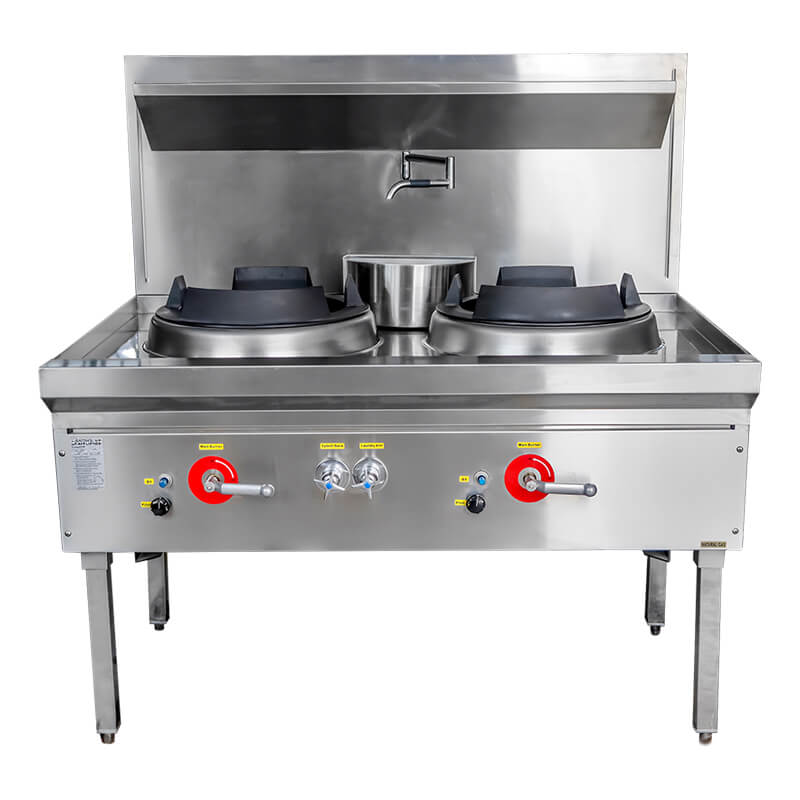 Commercial Wok Range 2 Burners - Chefook