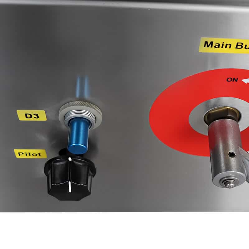 Commercial 2 Burner Gas Range control plate