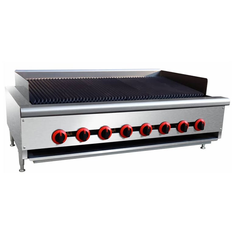 8 Burner Natural Gas Charbroilers CM HRC 48 Charcoal Grill