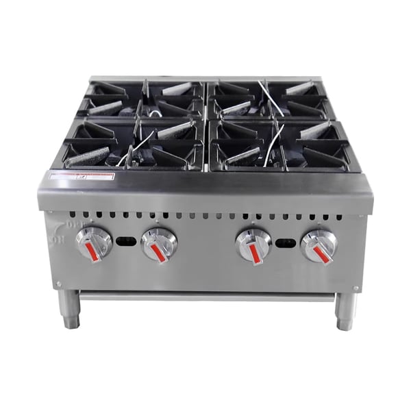 Commercial Kitchen Gas Ranges Medium-sized 4 Head Gas Range