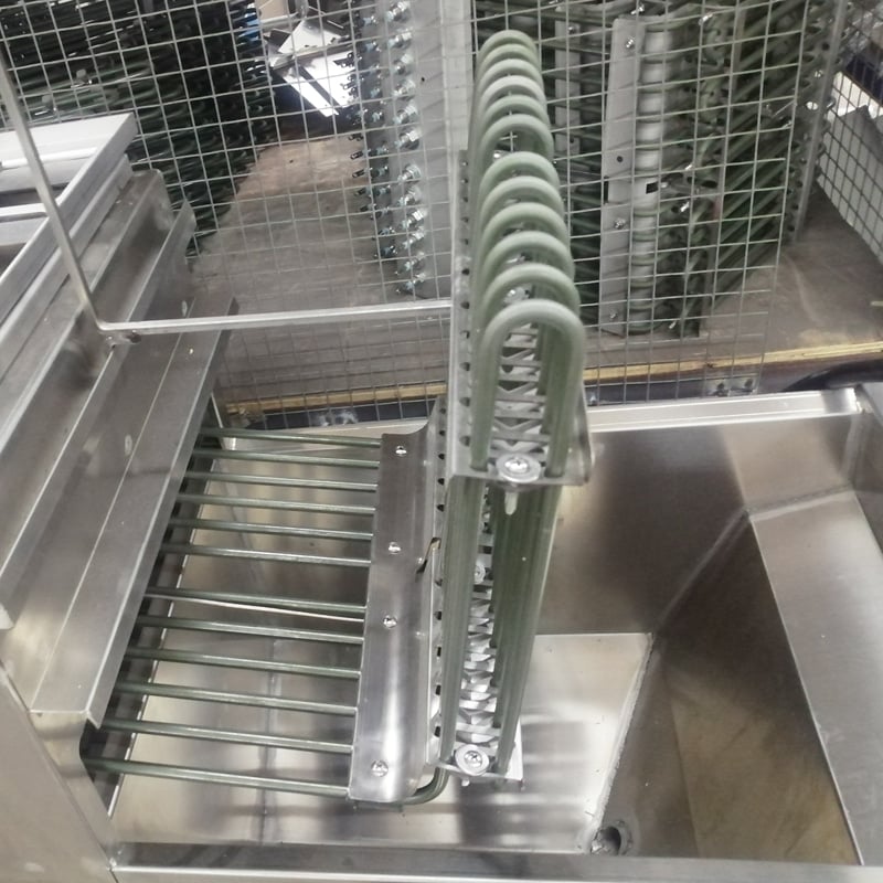 Commercial fryer with reversible heating tube CM-18-1TS