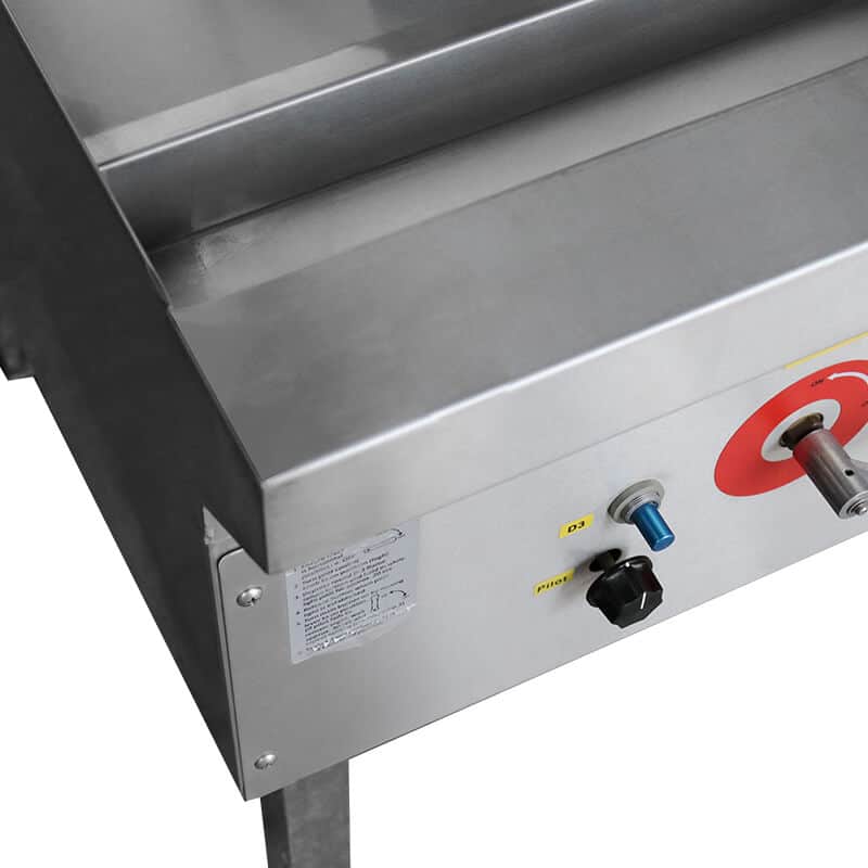 Commercial stove stainless steel construction