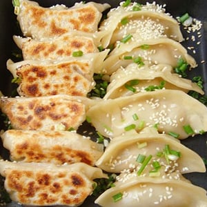Delicious fried dumplings