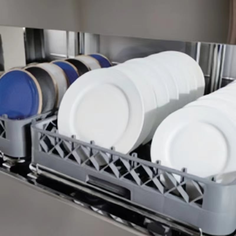 Double rack dishwasher