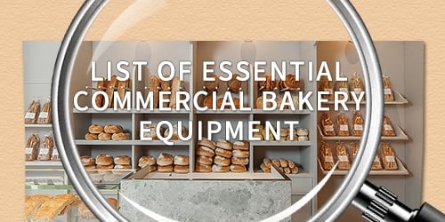 Liste des équipements de boulangerie commerciaux