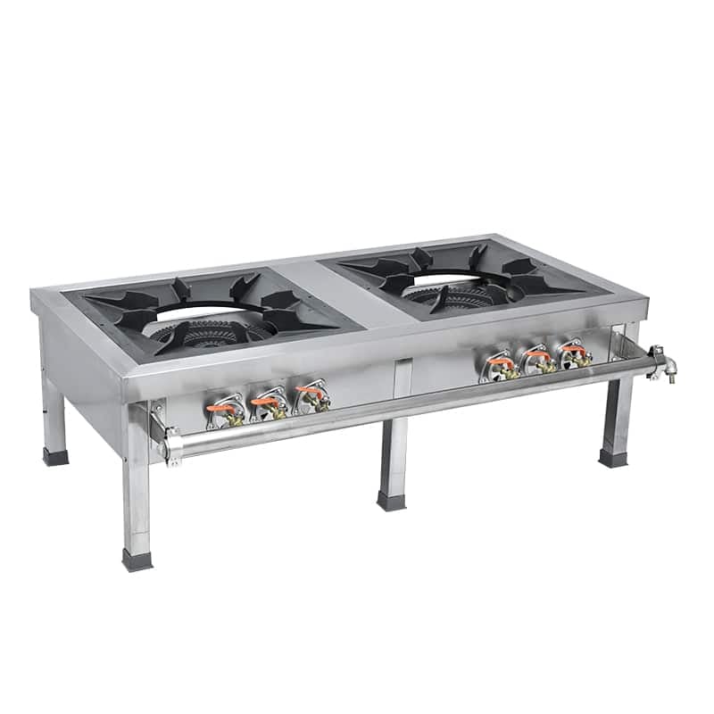 Cuisinière à gaz coréenne pour hôtel commercial en acier inoxydable CM-YC-DTL-S2