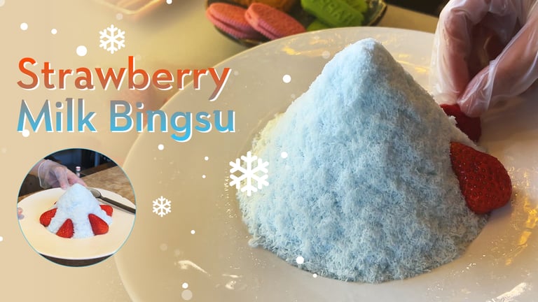 The Most Delicious Summer Dessert-Strawberry Milk Bingsu