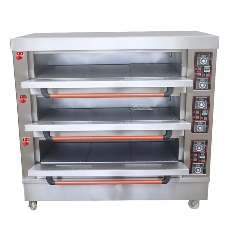 High Efficient Baking Oven GD-39 3 Deck 9 Tray Baking Oven - Ashine