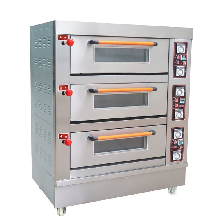 commercial 3 deck 6 tray gas oven CM-RQHX-3A