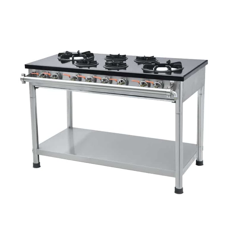 commercial 6 burner Asian cooker CM-2L4S