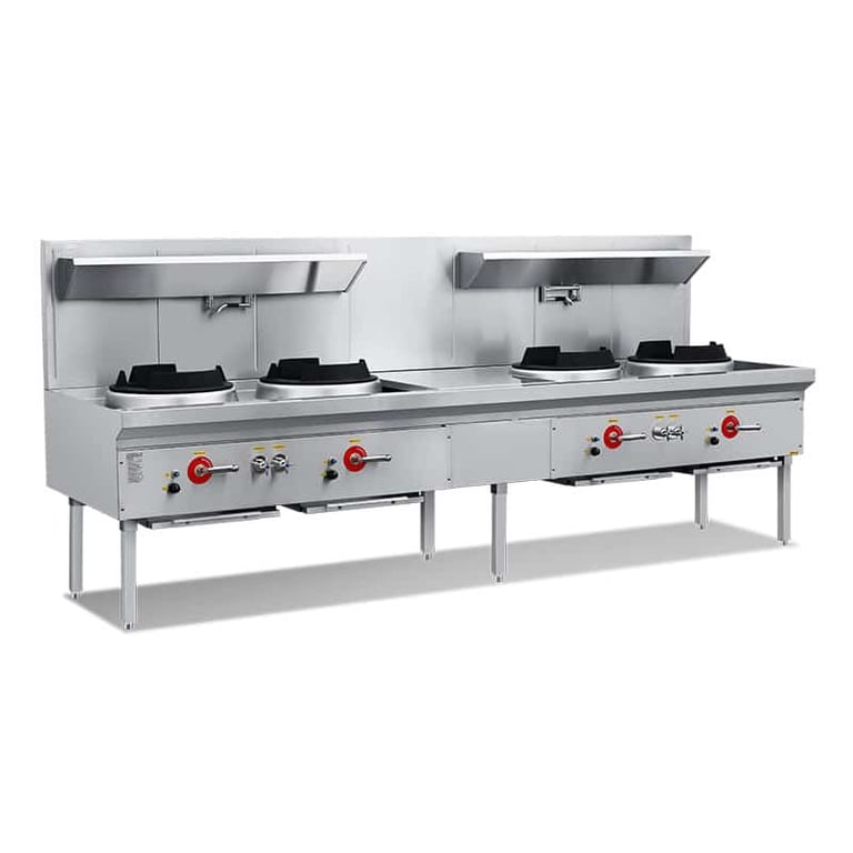 Chinese 4 Burner Wok Burner Stove CM-NW-4BC Commercial Kitchen Ranges ...