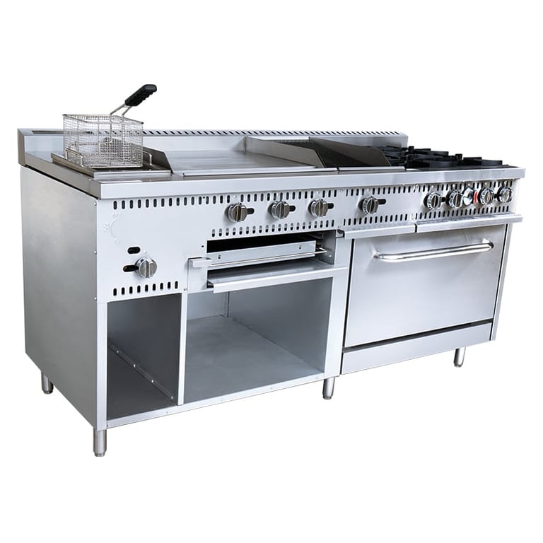 cuisinière à gaz combinée professionnelle CM-HFMX-1830