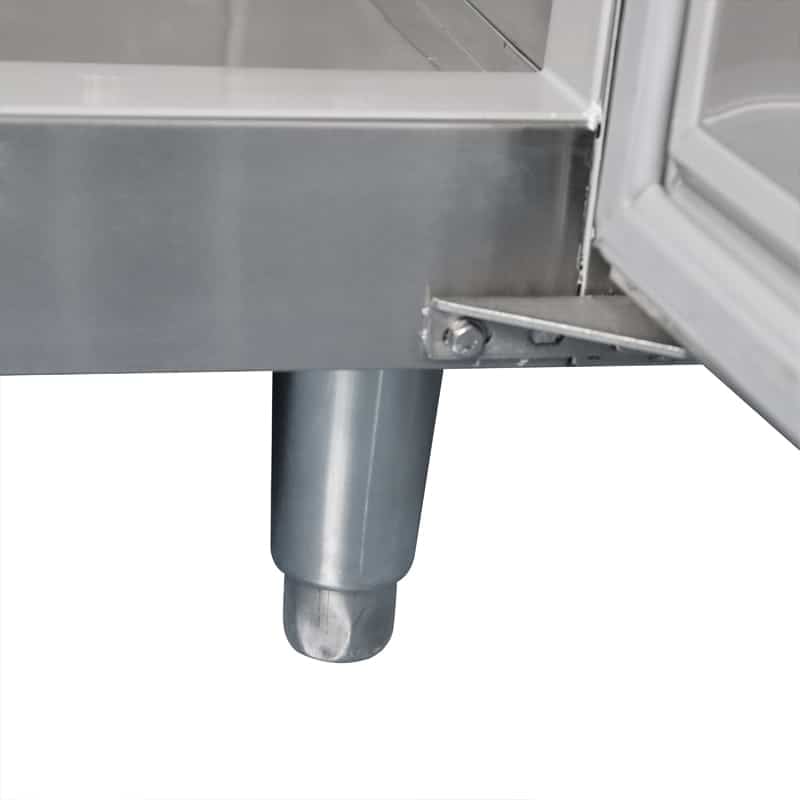 commercial counter top refrigerator feet