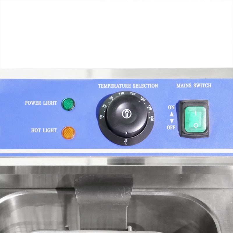 commercial countertop electric deep fryer panel