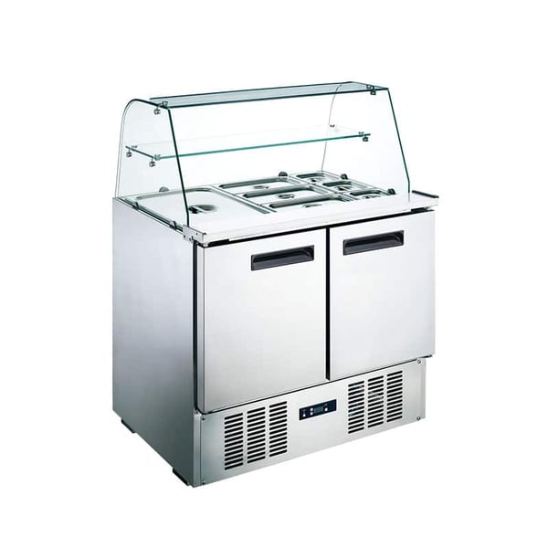 commercial countertop glass freezer CM-SL1365C3-GL
