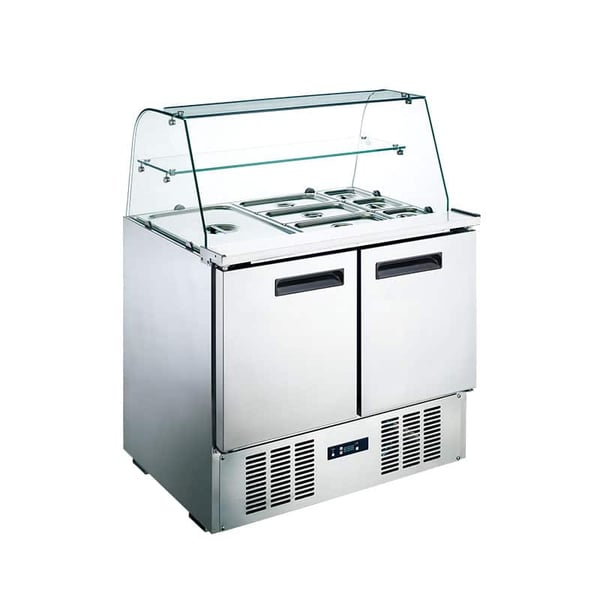 freezer kaca meja komersial CM-SL1365C3-GL