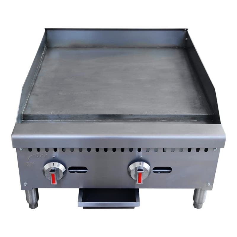 Restaurant Tabletop Griddle CM HERG 24 Double Burner Industrial