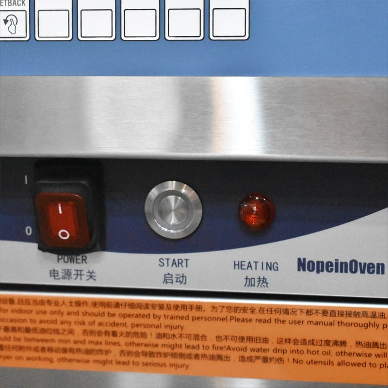 commercial floor deep fryer control system