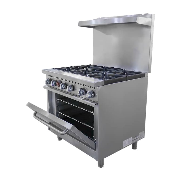 commercial floor gas range with oven CM-HFSO-36