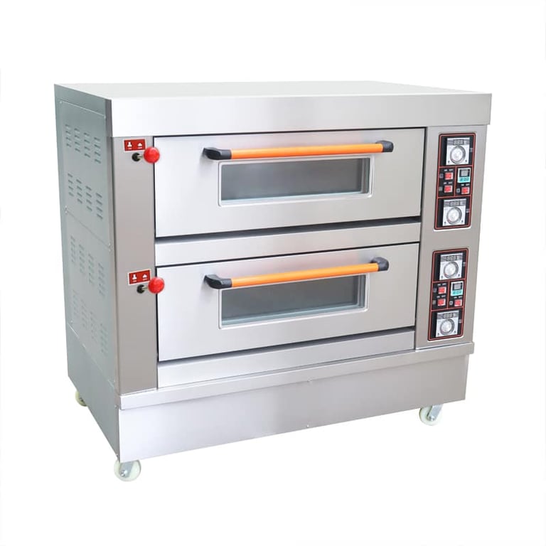 commercial gas oven 2 deck 4 tray supplier CM-RQHX-2A