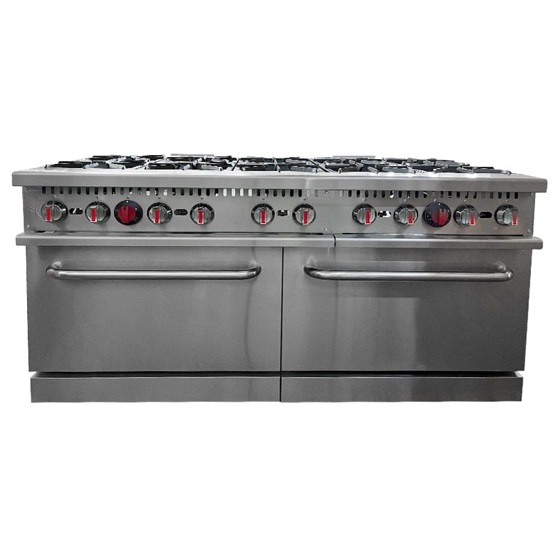 cuisinière à gaz professionnelle 10 brûleurs CM-HFSO-60