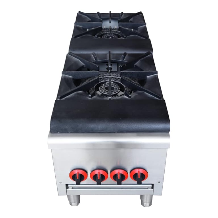 commercial gas range 2 burner countertop CM-HS-1D