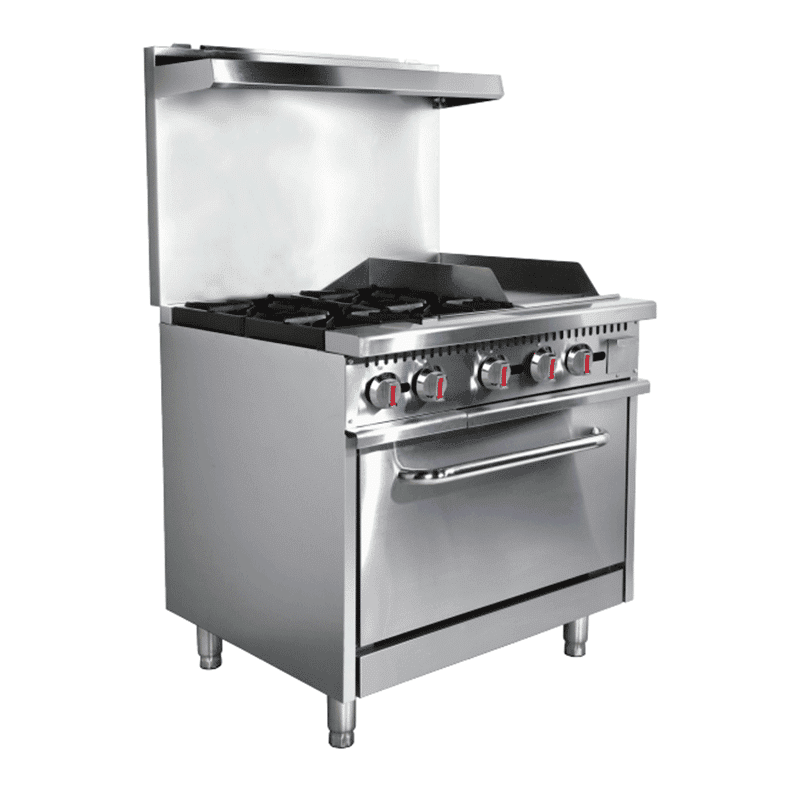 cocina-a-gas-profesional-4-quemadores-con-grill CM-HFSO-36-G12