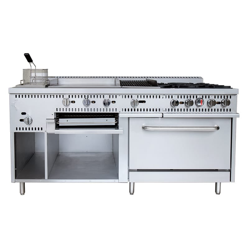 cuisinière à gaz professionnelle avec four et grill CM-HFMX-1830