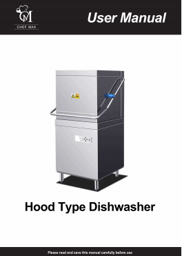 commercial hood type dishwasher-YT